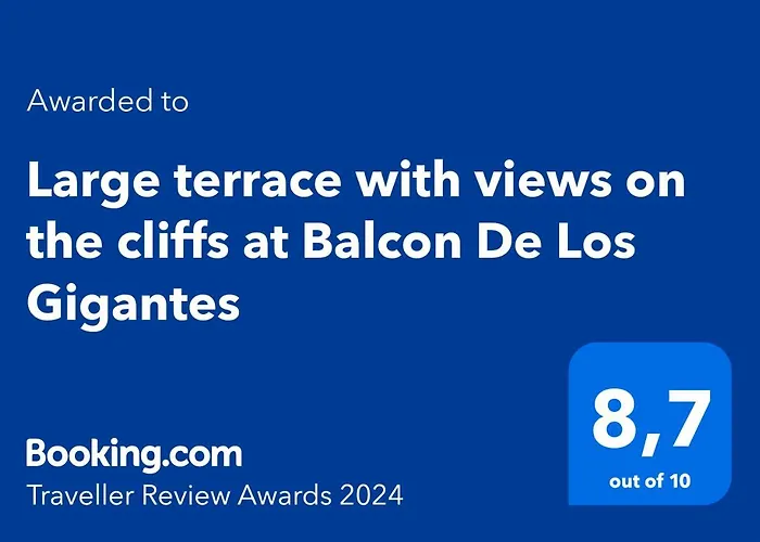 Large Terrace With Views On The Cliffs At Balcon De Los Gigantes
